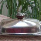 Mid Century International Decorator Stainless 18-8 Steel Butter Dish - 1960's - Made in Japan!