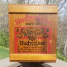 Anheuser Busch Budweiser Wooden Crate Wall Storage Cabinet - Functional Man Cave decor!