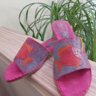 Art Effects 'Little Fish' Slide On Sandal - Angular Heel - Size 9 - Tropical Theme Vacation Shoes!