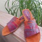 Art Effects 'Lucia' Slide On Sandal - Angular Heel - Size 9 - Tropical Theme Vacation Shoes!