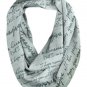 John Lennon âImagineâ Infinity Scarf by Lyric Culture - 30" x 34" - VERY LARGE - Made in USA!