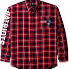 NFL New England Patriots Wordmark Mens Long Sleeve Cotton Flannel Shirt - Size XL! NFL New England Patriots Wordmark Mens Long Sleeve Cotton Flannel Shirt - Size XL!