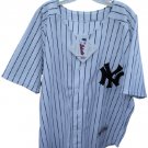 MEN'S MAJESTIC WHITE/NAVY NEW YORK YANKEES "13" COOL BASE JERSEY - SIZE 54!