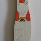 Vintage Handpainted Oven Rack Push Pull Puller for Baking, Cooking and Grilling - Wood!