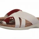 Munro Womens Delphi Grey Elastic Walking Wedge Strappy Flat Sandals - Size 8W!