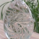 Pinwheel by American Cut Lead Crystal Egg Paperweight - 4" Tall!