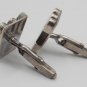 Vintage 'DSC' Block Monogram Sterling Silver Cufflinks with Toggle Back posts - SOLID & HEAVY!