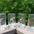 ARBY'S B.C. ICE AGE Collector Series Set of 4 Glass Tumblers by Johnny Hart from the 1980's!