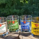 SCHWEPPES Double Old Fashioned Glasses - Set of 4 - GINGER ALE/BITTER LEMON/CLUB SODA/TONIC WATER! SCHWEPPES Double Old Fashioned Glasses - Set of 4 - GINGER ALE/BITTER LEMON/CLUB SODA/TONIC WATER!