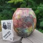 RAKU CLAY POT by ARTIST JEROME HECK from HAWAII - ONE OF A KIND - NEW!
