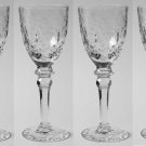 ROGASKA GALLIA CRYSTAL 5" CORDIAL GLASS Hand-Blown, Hand-Etched - Quantity 4!