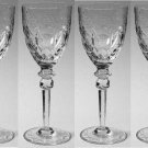ROGASKA GALLIA CRYSTAL 7 3/4" WINE GLASS Hand-Blown, Hand-Etched - Quantity 4!