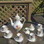 Schumann Bavaria Germany Empress Dresden Flowers Demitasse / Espresso Coffee Set