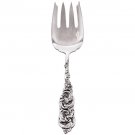 Antique Whiting Gladstone Sterling Silver Serving Fork - Swirls and scalloped handle!