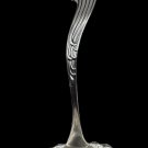 Antique Whiting Marquise Sterling Silver Sauce Ladle 1889 USA Shaped Foliage Handle!