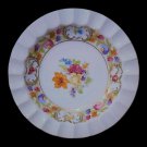 Schumann Bavaria Germany Empress Dresden Flowers 5" Ashtray/Trinket Dish - Pointed Orange