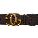 Gucci Signature Stripe Surcingle Belt-Leather Accents-Interlocking GG Buckle-S/M-AUTHENTIC! Gucci Signature Stripe Surcingle Belt-Leather Accents-Interlocking GG Buckle-S/M-AUTHENTIC!