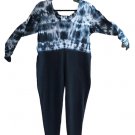 Vintage Audio Futurewear Woman Connie Anderson Sexy Party Stretch Tie Dye Catsuit, Bodysuit - 2X!
