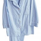 LAUREN Ralph Lauren 100% Cotton 3/4 Sleeve Notch Collar Long Pants Size L Pajama Set!