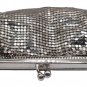 VTG Whiting & Davis Silver Mesh Kiss Lock Lipstick, Coin Purse - from the 1990s!
