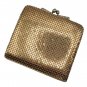 VTG Whiting & Davis? Gold Mesh Bi-Fold Wallet - Multiple Sections & Coin Section - from 1990s!