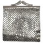 VTG Whiting & Davis Silver Mesh Tri-Fold Mini Wallet w Coin Purse - from the 1990s!