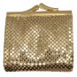 VTG Whiting & Davis Gold Mesh Tri-Fold Mini Wallet w Coin Purse - from the 1990s - New without Tag!