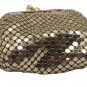 VTG Whiting & Davis Gold Mesh Mini Kiss-Lock Coin Purse - from 1990s!