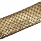 Whiting & Davis Gold Mesh Comb Case with Mirror - from the 1990s!