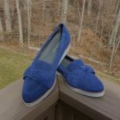 Aerosoles Women's Dark Blue Suede Sidewalk Loafer Shoes with Bow Accent - Size 8.5! Aerosoles Women's Dark Blue Suede Sidewalk Loafer Shoes with Bow Accent - Size 8.5!
