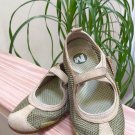 Merrell Womens Relay Tour Green Suede & Mesh Mary Jane Sz 8 Shoes Flats Loafers Sneakers!