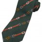 Vintage GUCCI 100% Raw Silk Necktie with Interlocking GG Logo - Made in Italy!