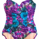 Vintage 1990s SLIM SUIT Charleston Ruched Front One Piece Underwire Swimsuit - Size 16 - NWOT! Vintage 1990s SLIM SUIT Charleston Ruched Front One Piece Underwire Swimsuit - Size 16 - NWOT!