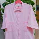 Vintage 1980s Acapulco Pacifico Las Brisas Hotel Men's Pink Cotton Shirt - Size 42 - COOL!