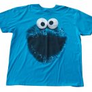 Vintage Sesame Street Cookie Monster Bright Turquoise T-Shirt - Size XXL - 100% Cotton!