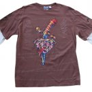 Hama Rhinestone Sugar Skull Tattoo Graphic Layered Long Sleeve T-Shirt - Size 3XL - 100% Cotton! Hama Rhinestone Sugar Skull Tattoo Graphic Layered Long Sleeve T-Shirt - Size 3XL - 100% Cotton!