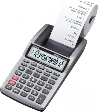 Casio HR-8TM - Handheld Printing Calculator in box - 2-Way Power Source!