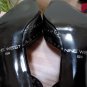 NINE WEST PRETTYO Black Leather Stacked Heel Shoes Pumps - Size 6.5 w BOX!