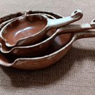 The Pottery Works Flameware Handcrafted 3 piece Spouted Frying Pan Set by Terry Silverman!