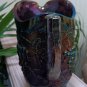Vintage Imperial Grape Pattern Iridescent Amethyst Carnival Glass Water Pitcher w 3 Cups!