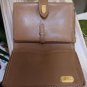 Vintage Gucci Sherry Line Folding Leather Wallet w Coin Section & Enameled GG Closure!