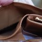 Vintage Gucci Sherry Line Folding Leather Wallet w Coin Section & Enameled GG Closure!