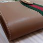 Vintage Gucci Sherry Line Folding Leather Wallet w Coin Section & Enameled GG Closure!