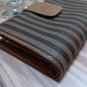 Vintage Fendi Pequin Stripe Bifold Wallet w Coin & Card Slots #2251-01692-048!