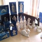 Vintage Avon Nativity Scene Collectibles 13-Piece Set Bisque Porcelain 80s-90s!