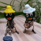 Argento Zebra's Italian Murano Glass Mounted Sterling Silver 925 Band Figures! Argento Zebra's Italian Murano Glass Mounted Sterling Silver 925 Band Figures!
