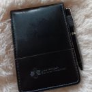 LEEDS Black Stitch Leather Note Memo Pad Pen Case - Promotional piece LEEDS Black Stitch Leather Note Memo Pad Pen Case - Promotional piece