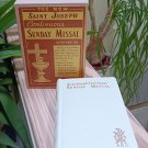 1961 THE NEW SAINT JOSEPH Continuous Sunday Missal and Hymnal #721/80-W Leather Gold Gilt - NIB! 1961 THE NEW SAINT JOSEPH Continuous Sunday Missal and Hymnal #721/80-W Leather Gold Gilt - NIB!