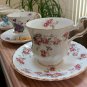 VTG Bone China Tea Cup & Saucer Sets - Lot of 5 - Forget-Me-Nots, Mini Roses, Clematis!