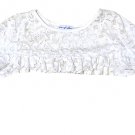 Chasing Fireflies Lace Creme Cropped Bolero Shrug Girls Size L (10/12) - Unique!